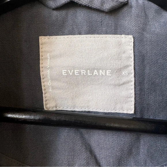 Everlane The Drape Outerwear Trench Coat Charcoal Grey XS Oversized NO BELT - Picture 5 of 11